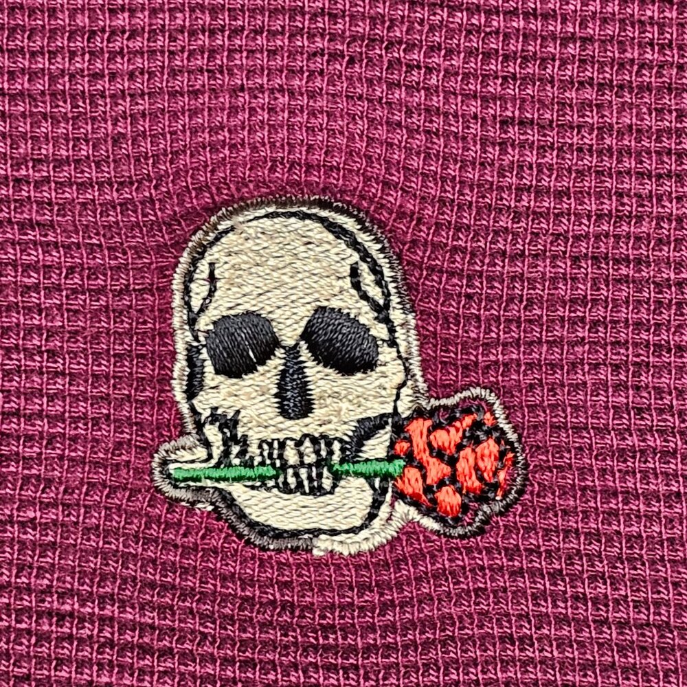 Robert Graham Polaris Embroidered Skull Quarter Zip Classic Fit XL - Picture 5 of 8